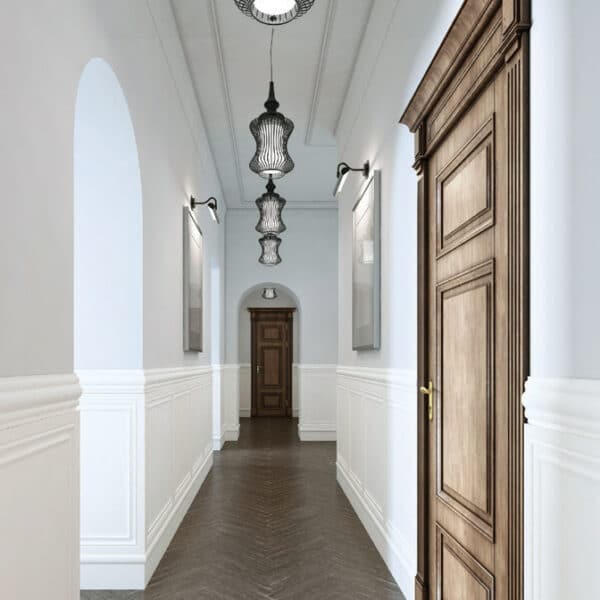 Hallway with Wainscoting